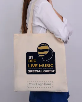 31 Dec Live Music Party Tote Bag - New Year's Tote Bags