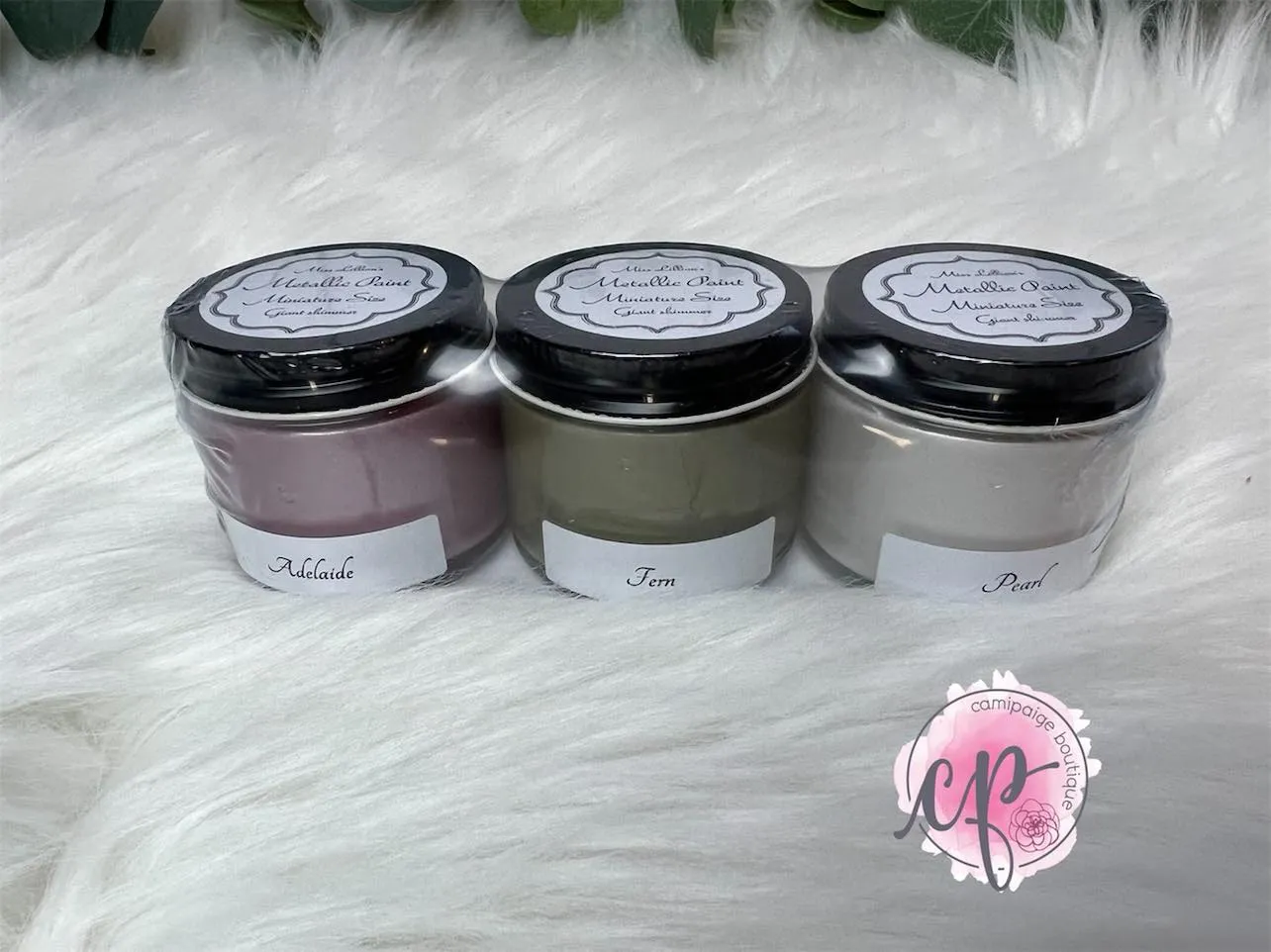 Adelaide, Fern, Pearl - Metallic Mini Sampler Set - Miss Lillian’s Metallic Paints