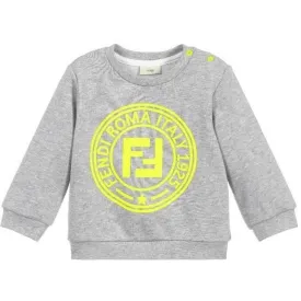 Baby Boys Grey Logo Sweatshirt