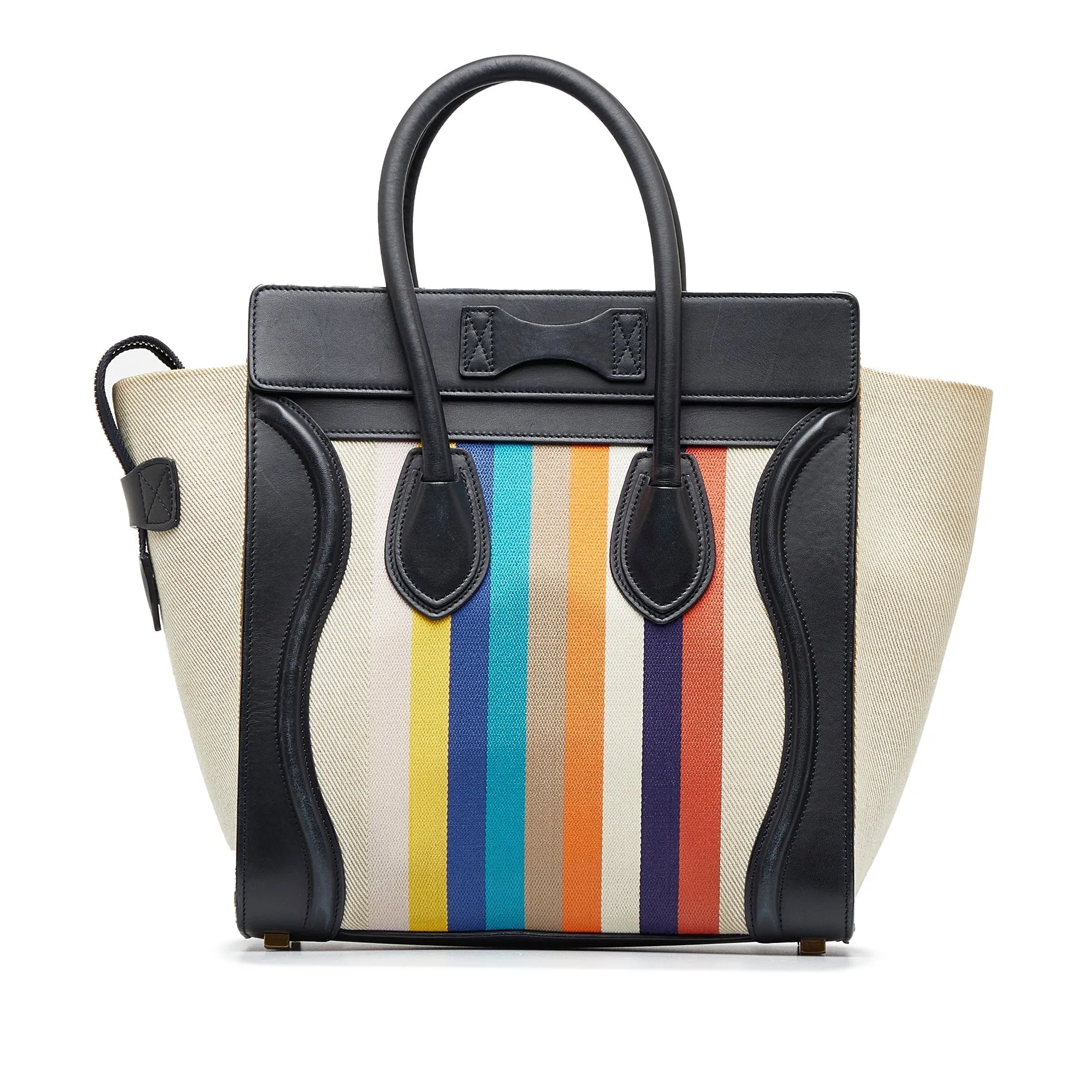 Brown Celine Micro Luggage Tote Handbag