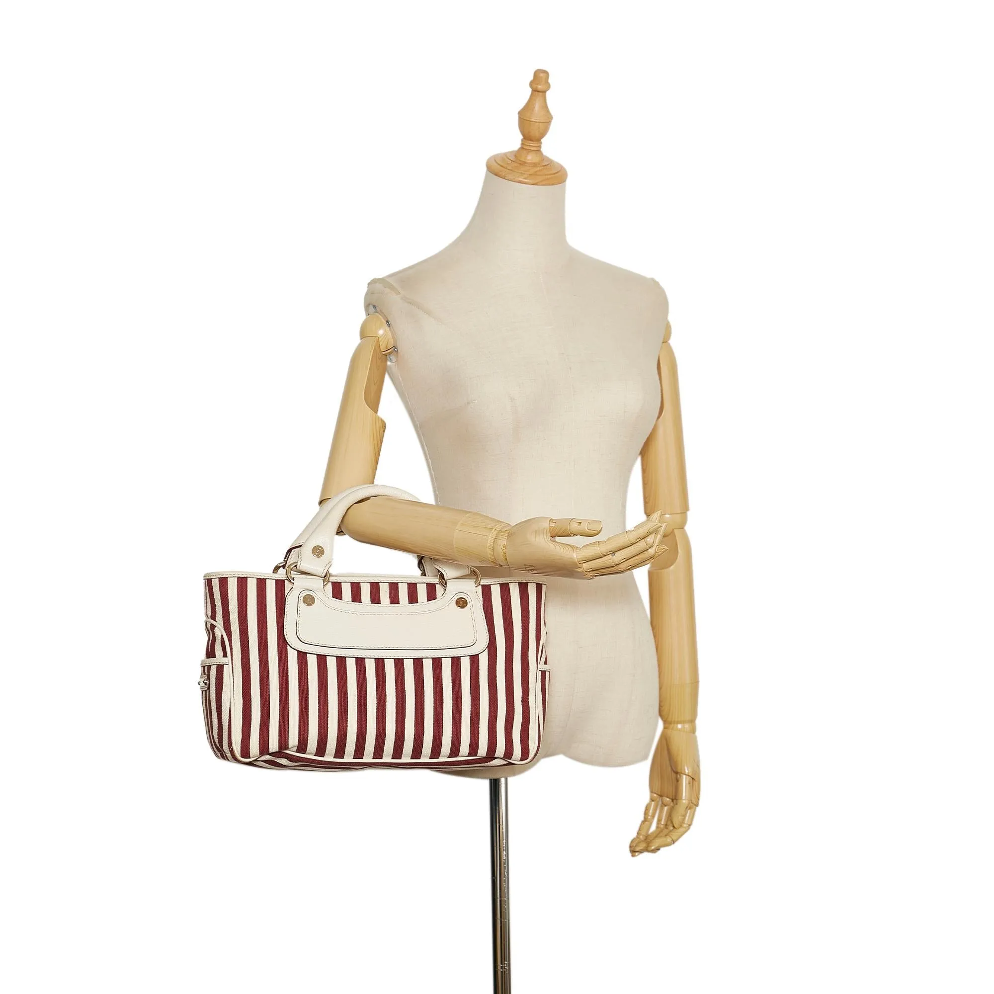 Celine Boogie Canvas Handbag (SHG-35744)