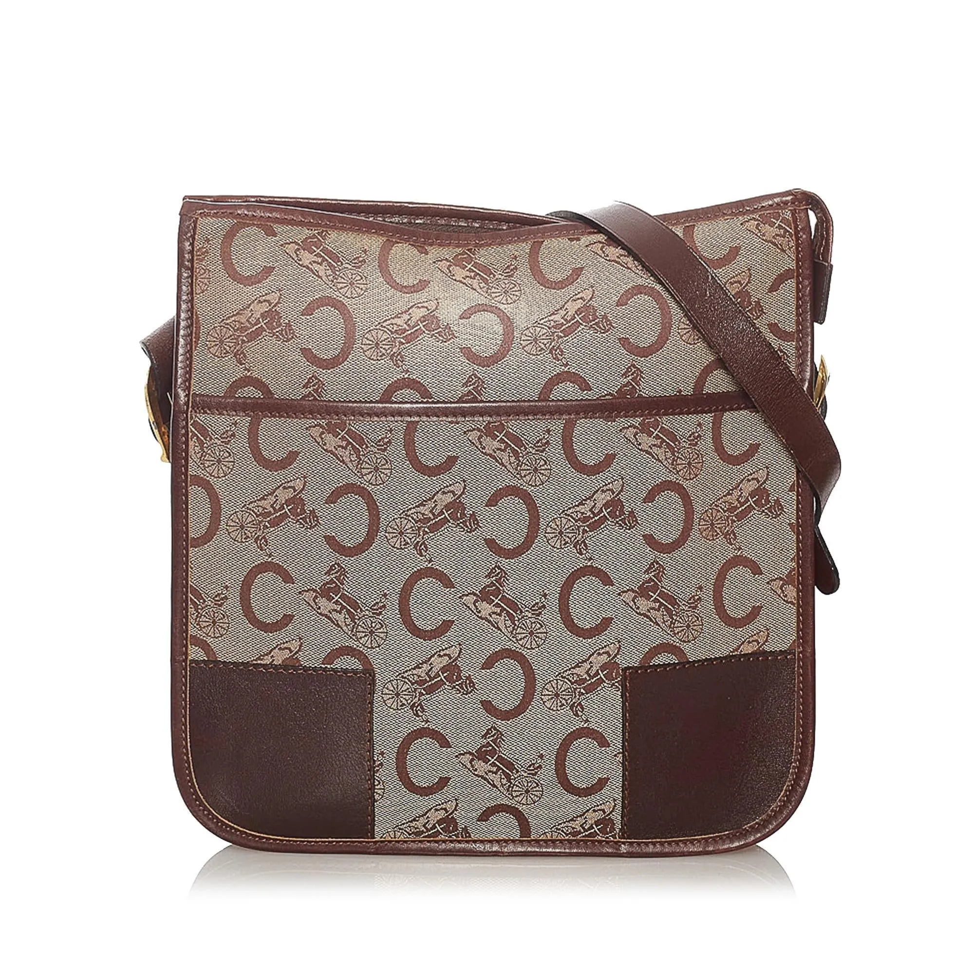 Celine C Carriage Canvas Crossbody Bag (SHG-27824)