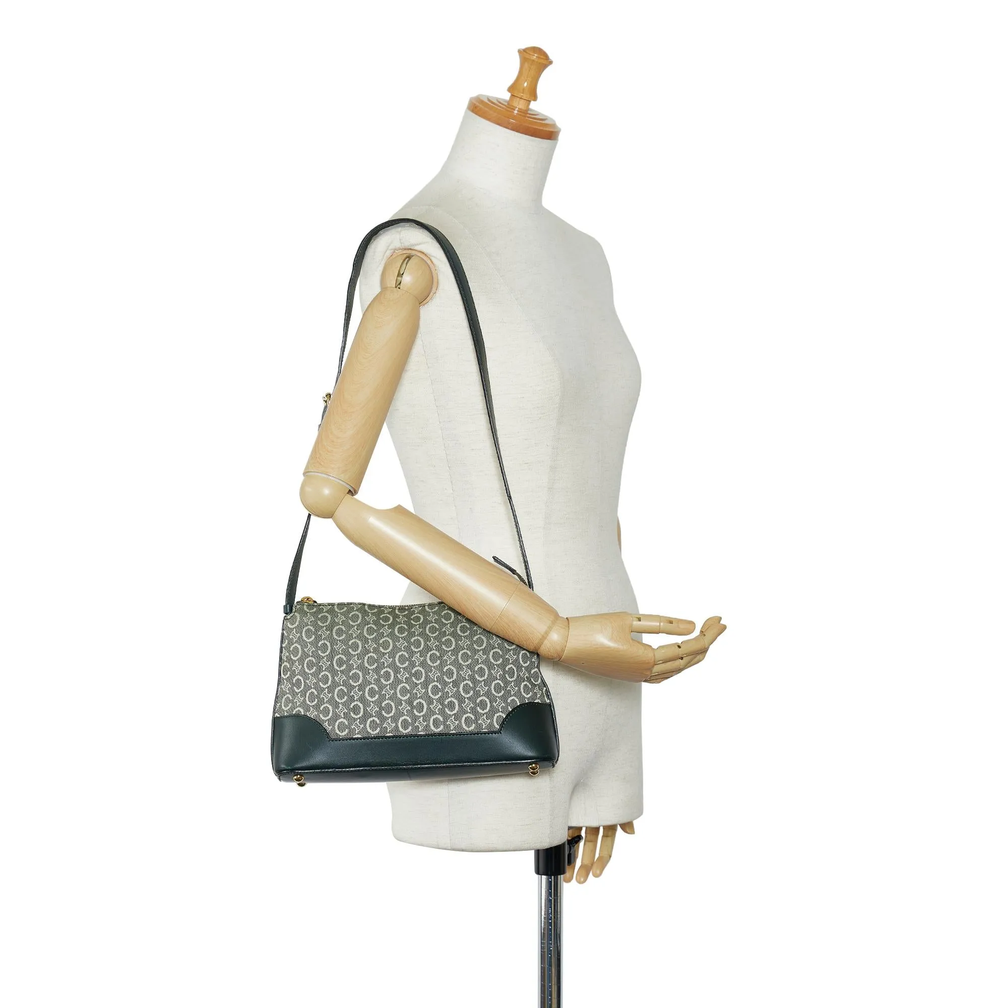 Celine C Macadam Shoulder Bag (SHG-GrwvFl)
