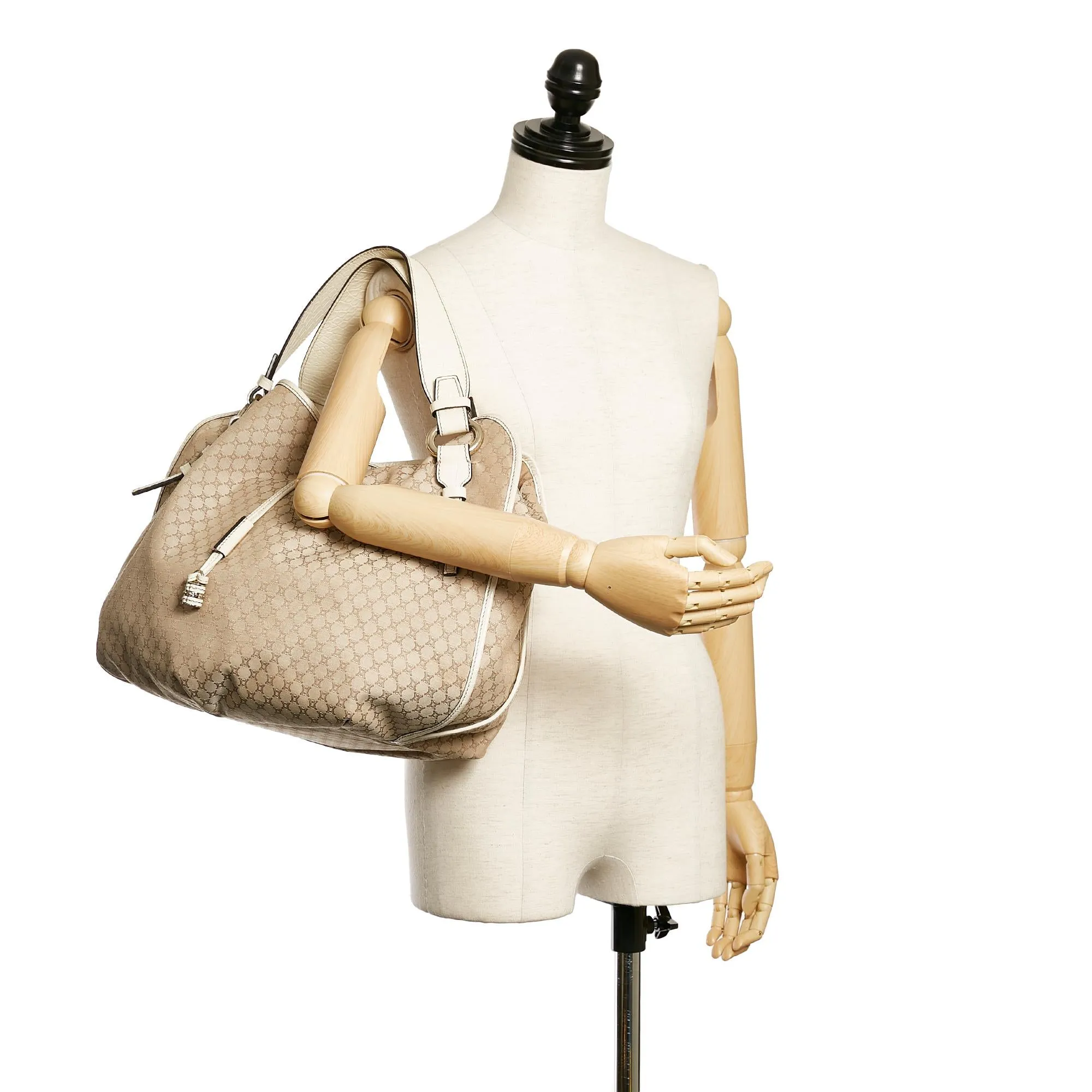 Celine Macadam Bittersweet Canvas Shoulder Bag (SHG-30187)