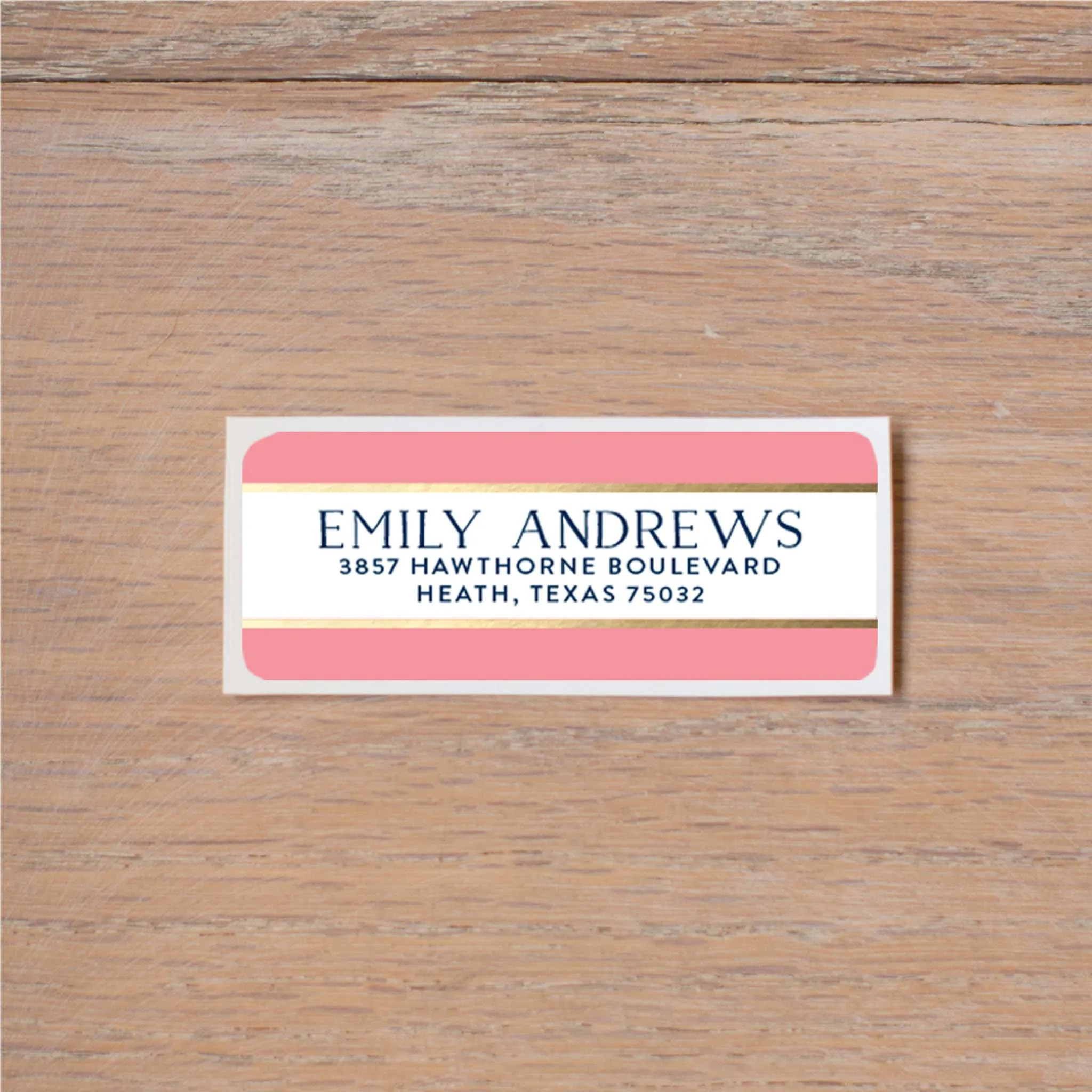 Confetti Stripes Return (Home) Address Labels