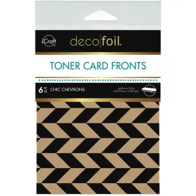 Deco Foil Kraft Toner Sheets 4.25"x 5.5" 6 pack - Chic Chevrons*