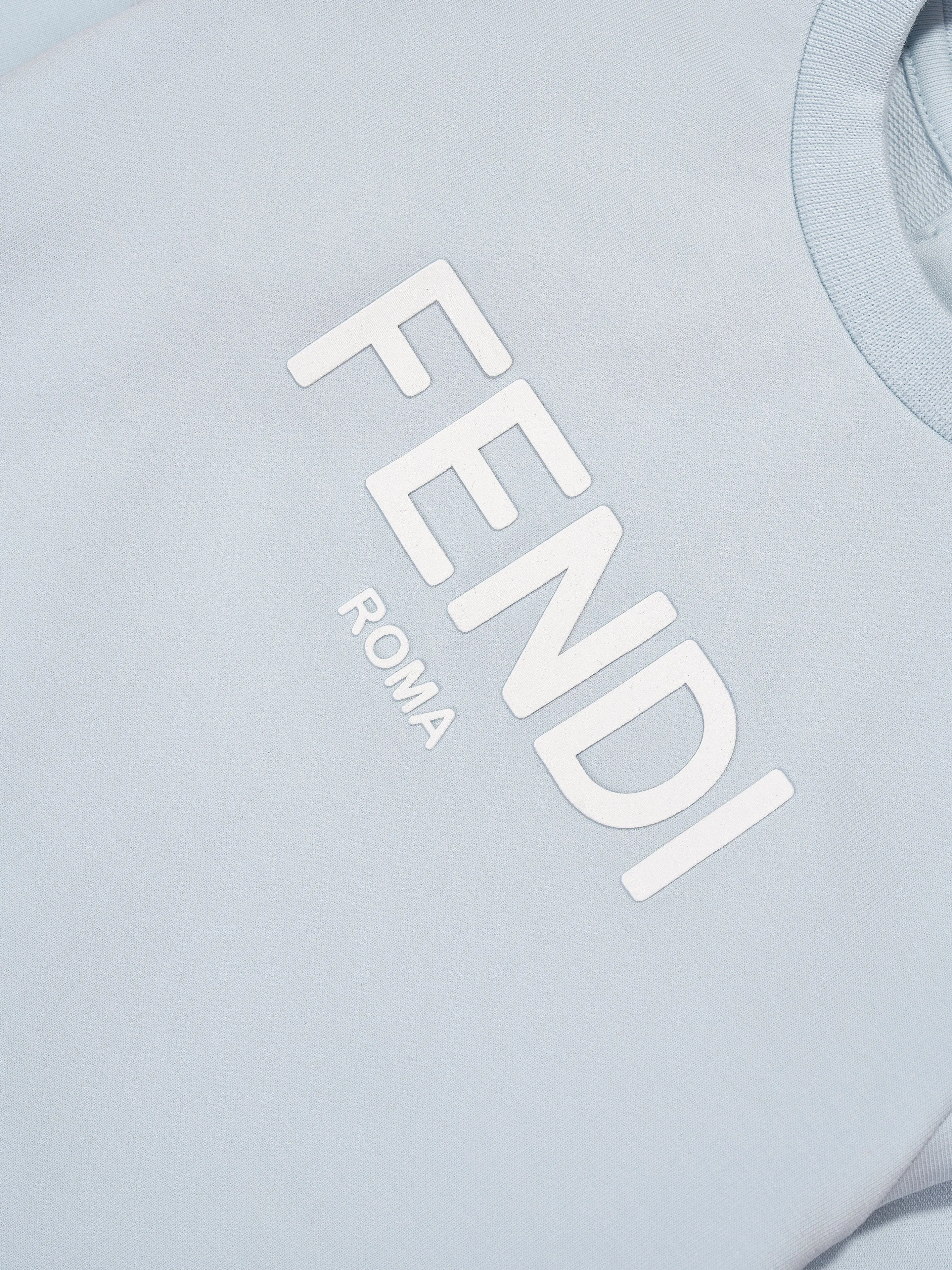 Fendi Baby Logo Sweatshirt in Blue