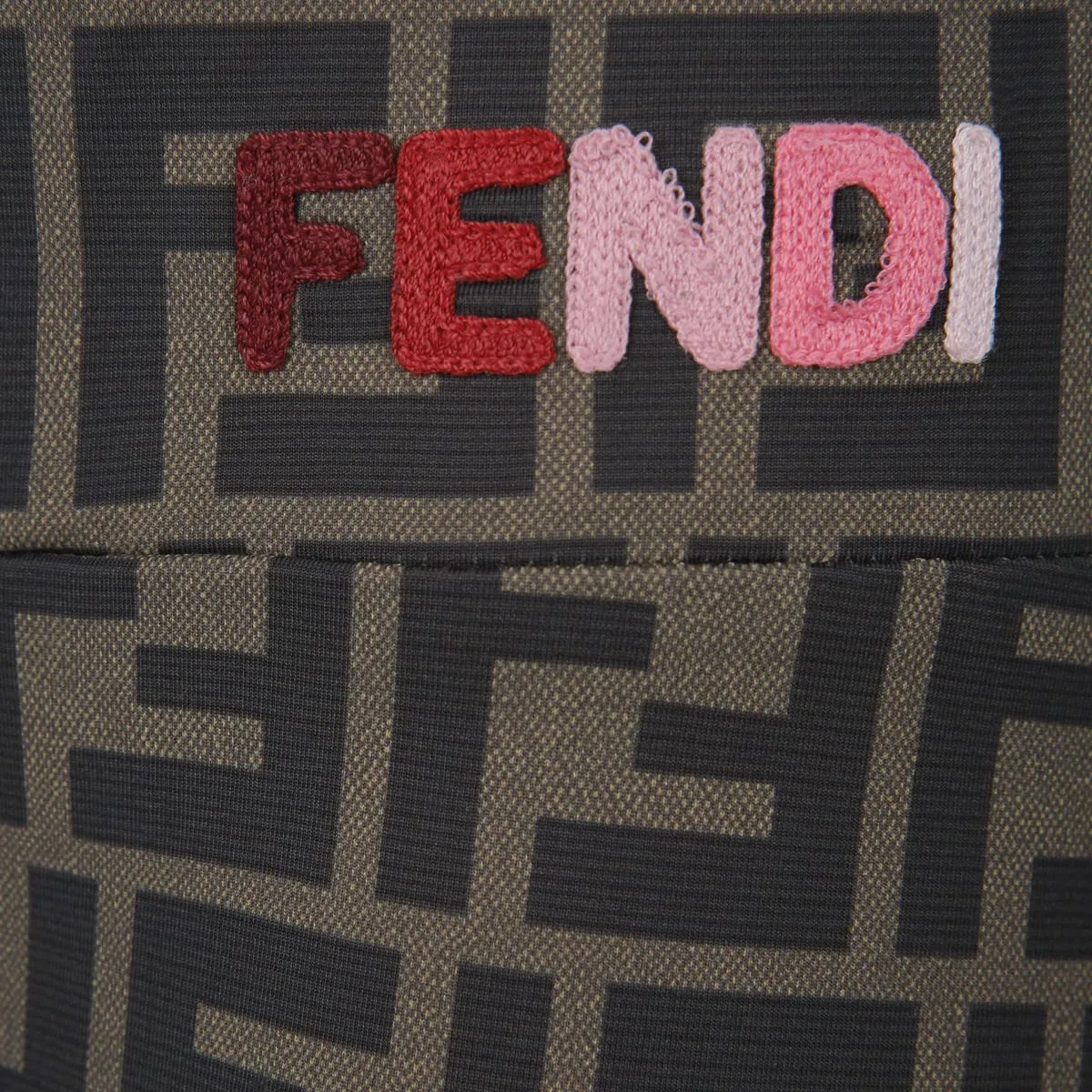 Fendi Girls Brown FF Logo Cycling Shorts