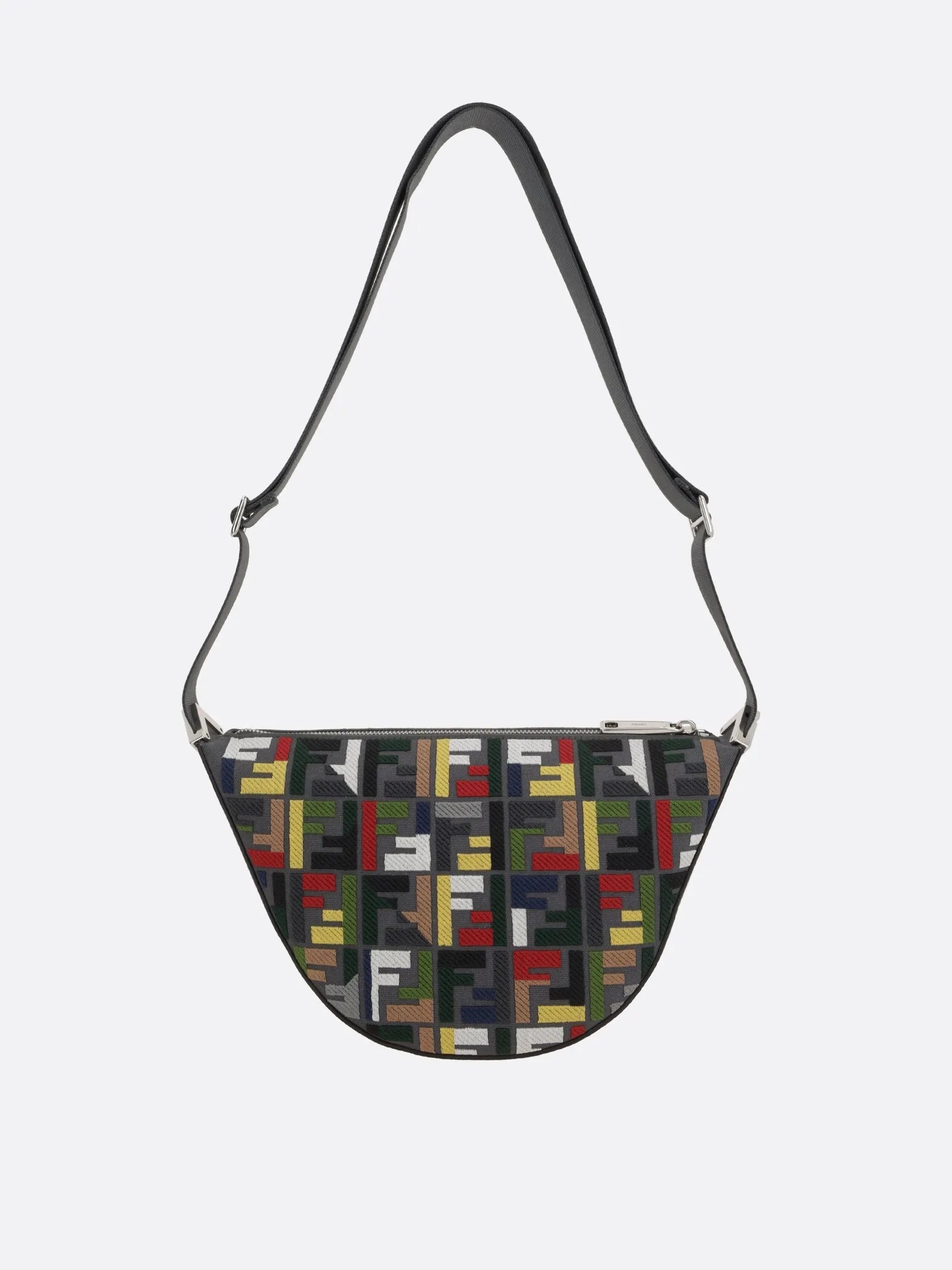 FF Canvas Leather Crossbody Bag