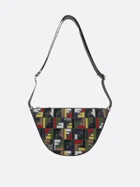 FF Canvas Leather Crossbody Bag