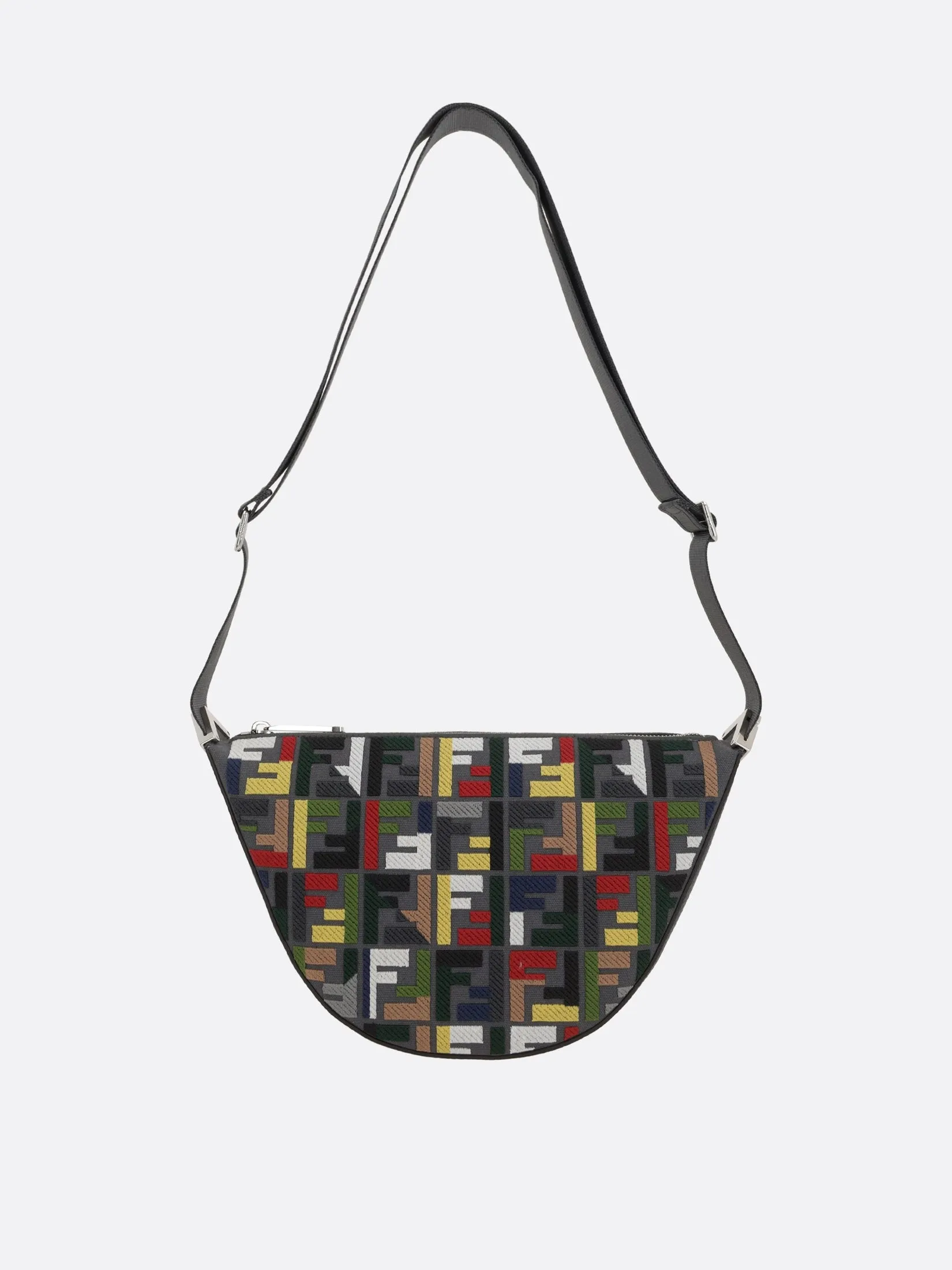 FF Canvas Leather Crossbody Bag