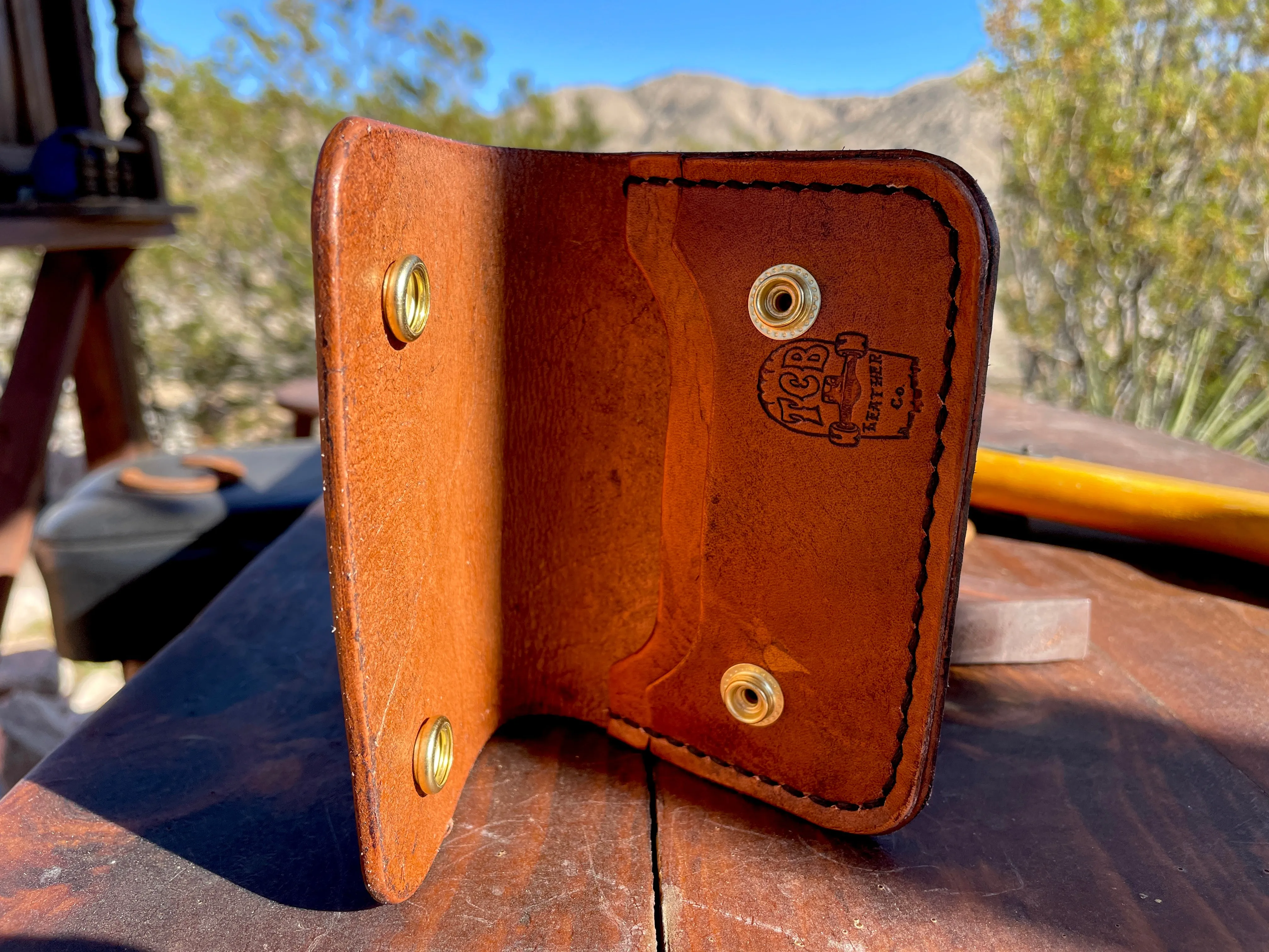 Flame Skull Card Holder