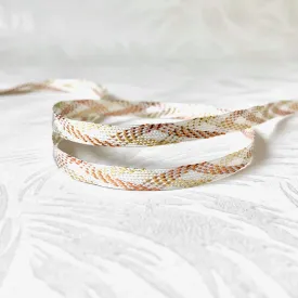 Flat Metallic Middy Braid
