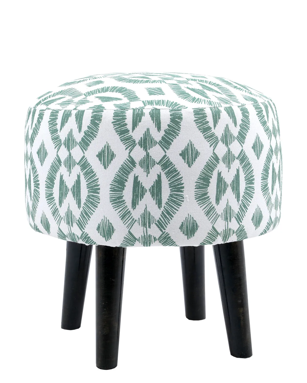 Green Printed stool