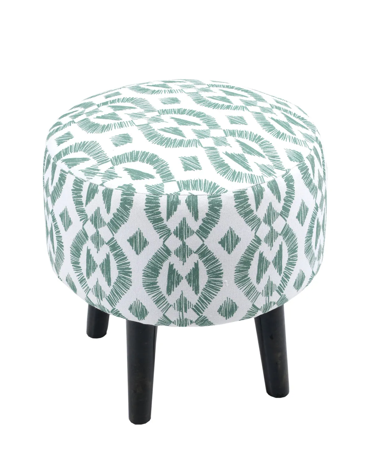 Green Printed stool