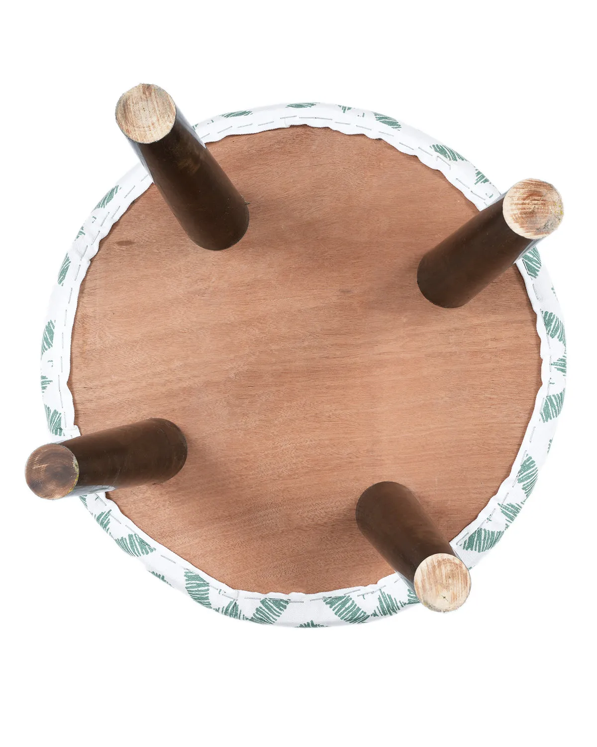 Green Printed stool