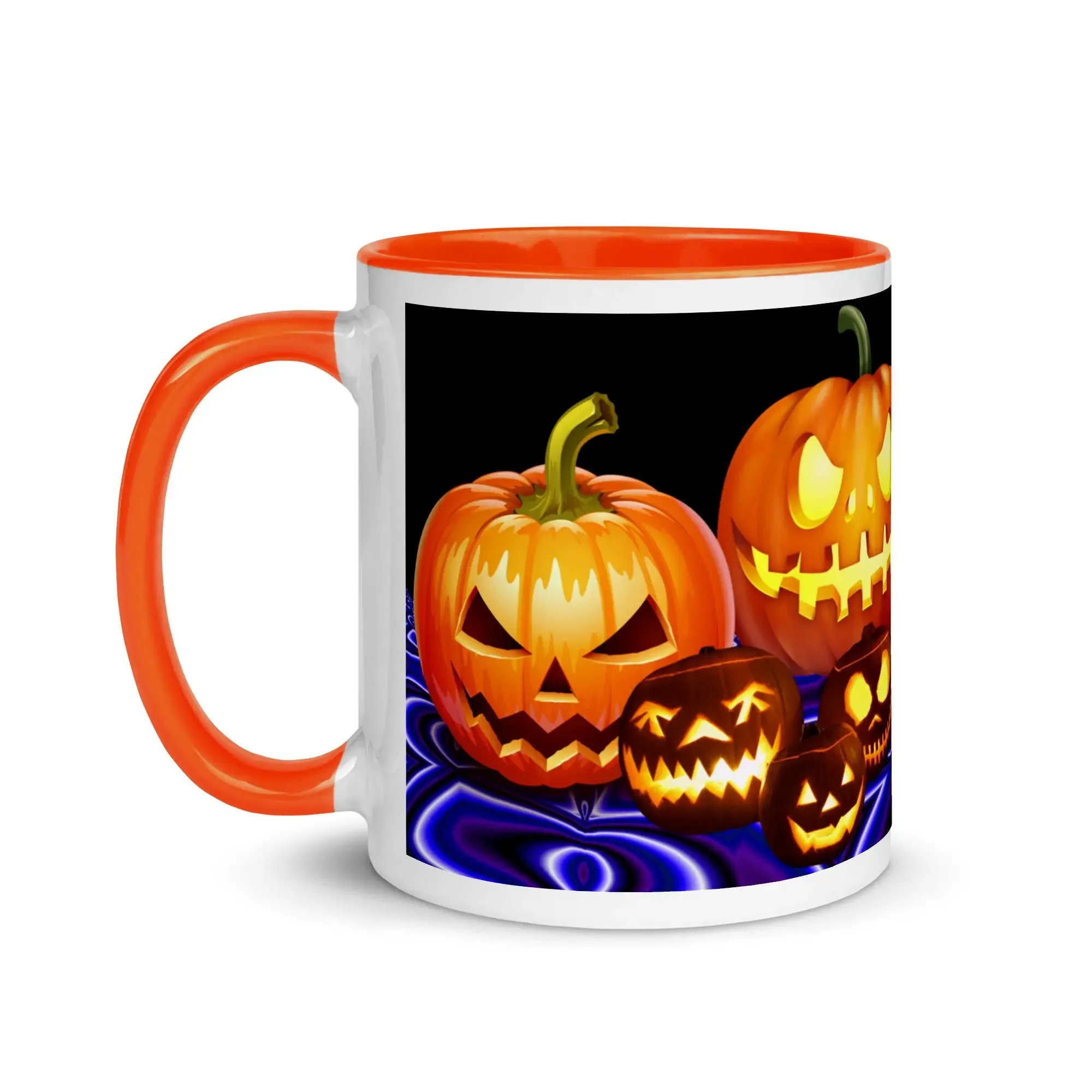 Halloween Pumpkins Mug with Color Inside