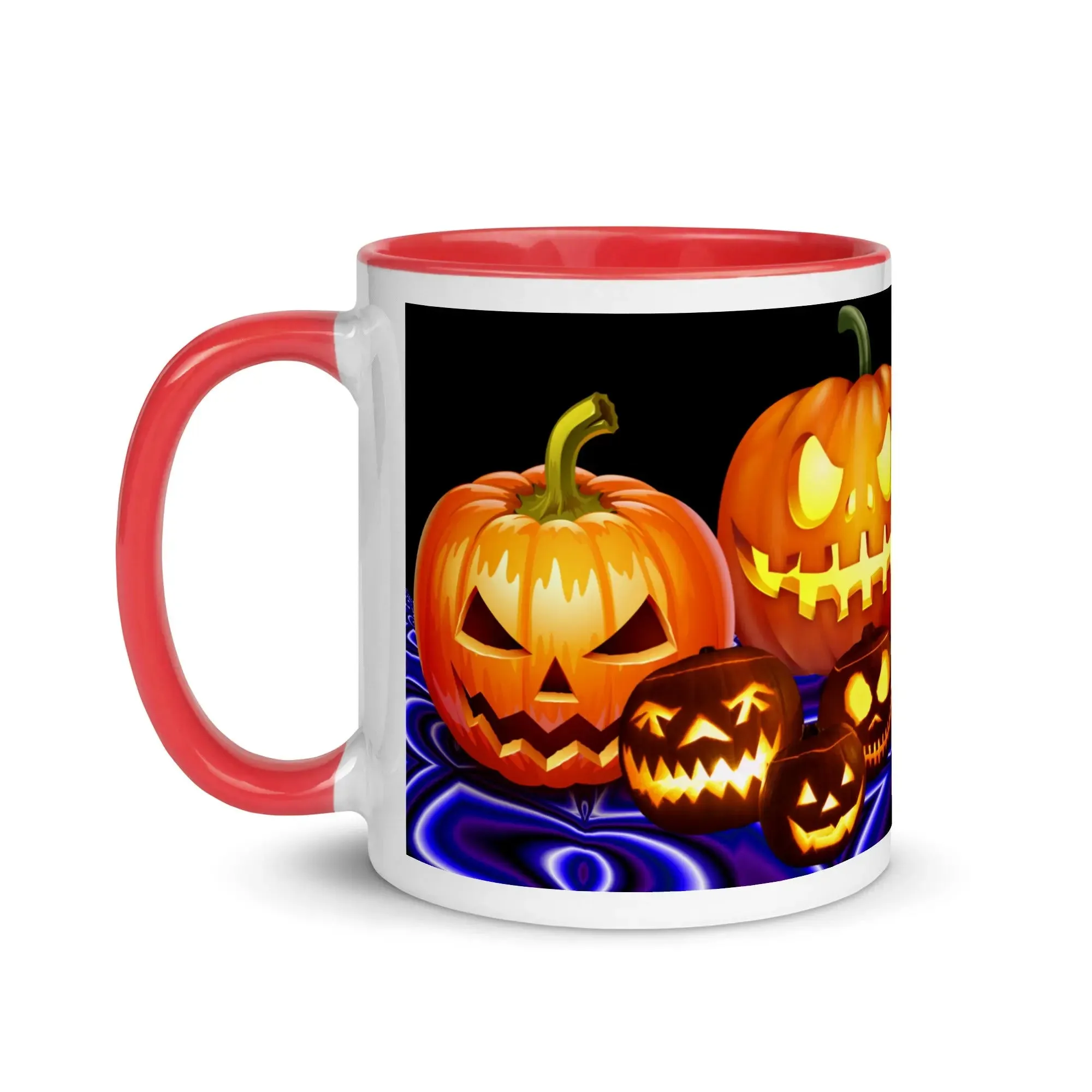 Halloween Pumpkins Mug with Color Inside