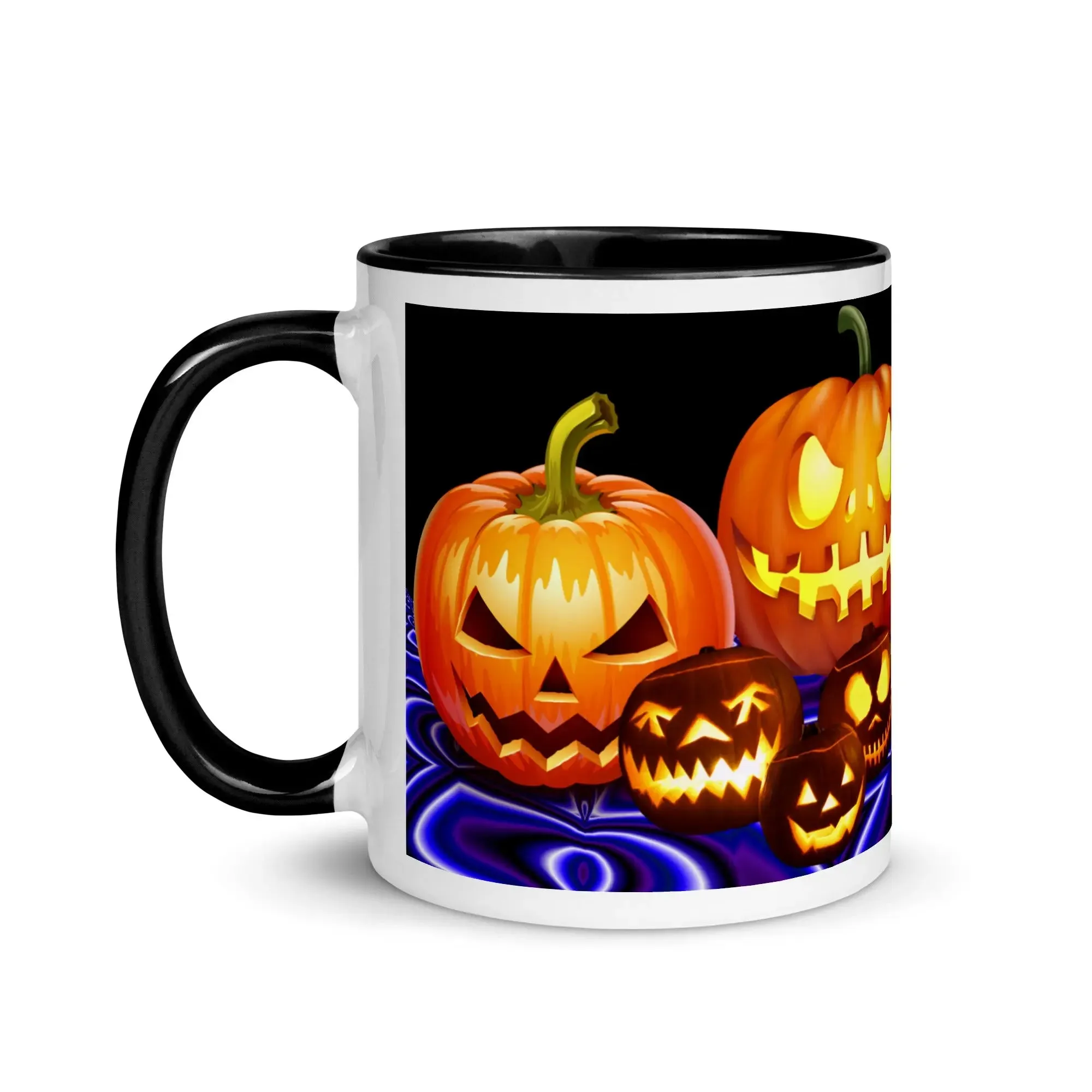 Halloween Pumpkins Mug with Color Inside