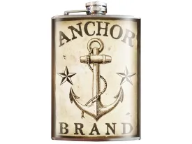 Last Call Anchor Brand Flask
