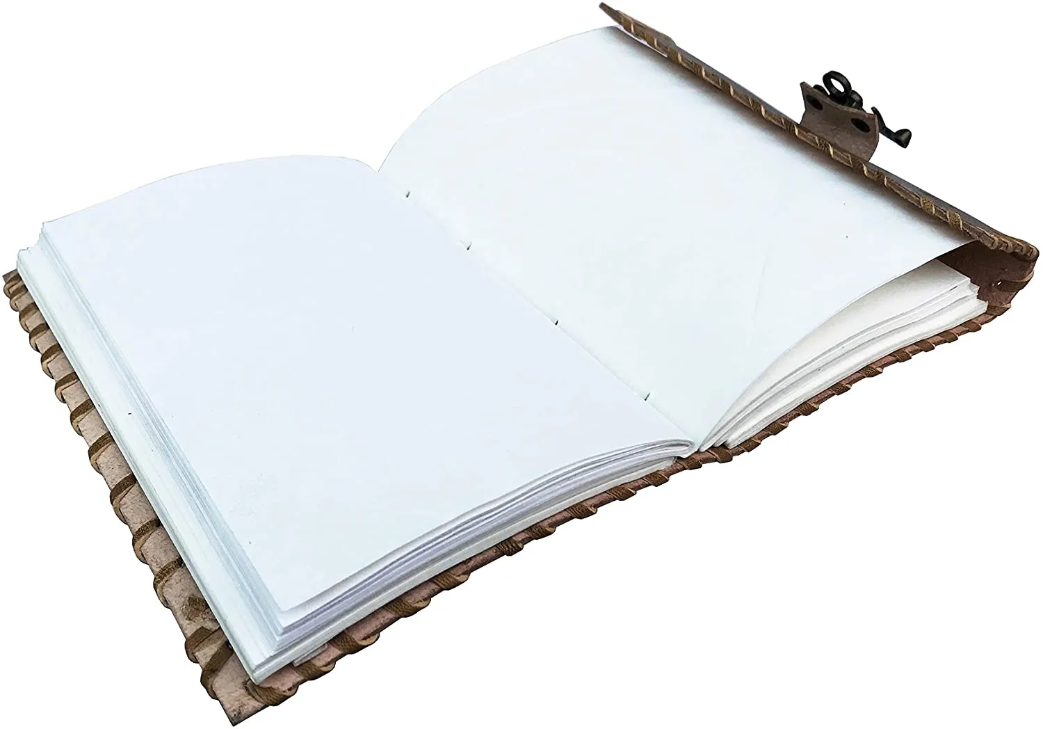 Leaf Embossed Antique Leather Journal