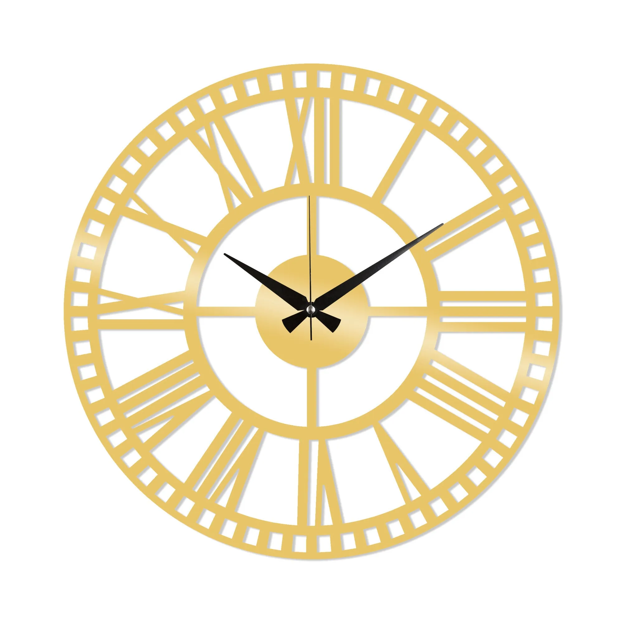 Metal Wall Clock 10 - Gold