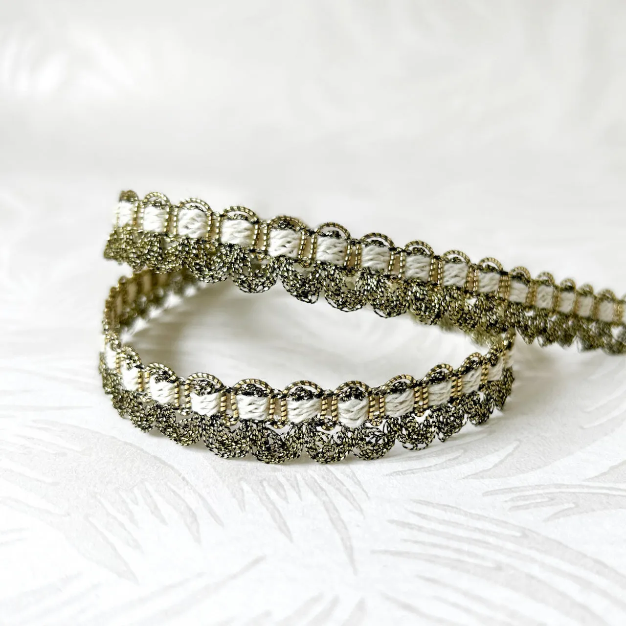 Metallic Inset Loop Braid - Multiple Colorways