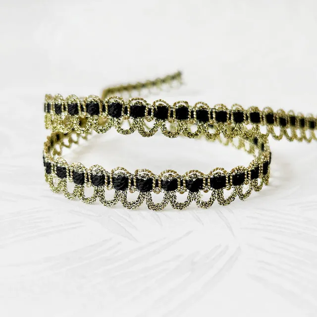 Metallic Inset Loop Braid - Multiple Colorways