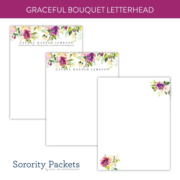 Modern Watercolor Custom Letterhead