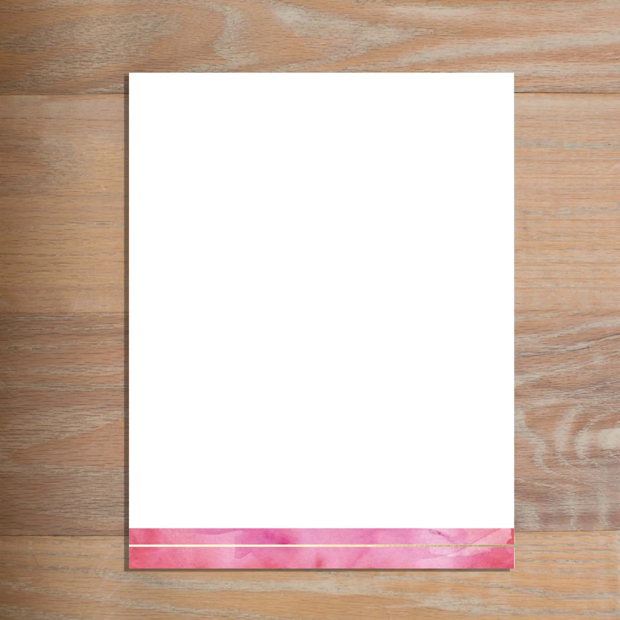 Modern Watercolor Custom Letterhead
