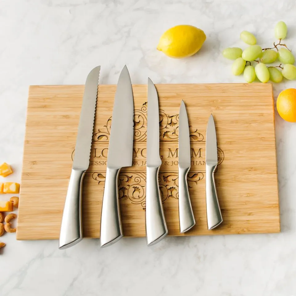 Personalized Bamboo Cutting Board for Mom