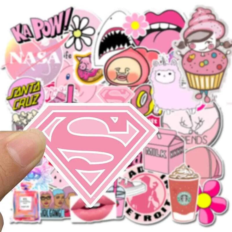 Pink Assorted Stickers: Vibrant and Unique Designs