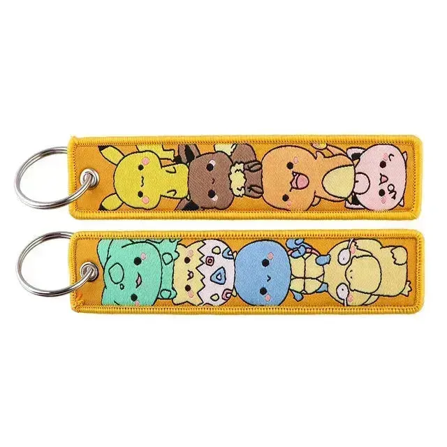 Pokémon Embroidered Tag Keychain