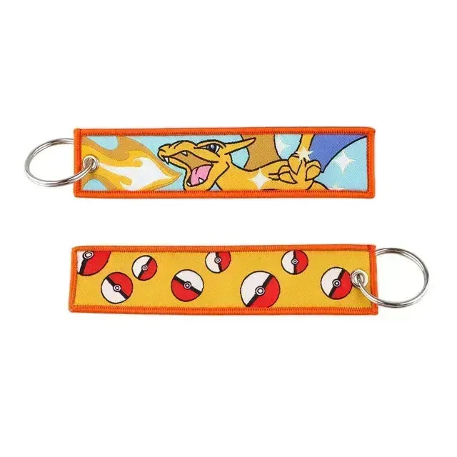 Pokémon Embroidered Tag Keychain