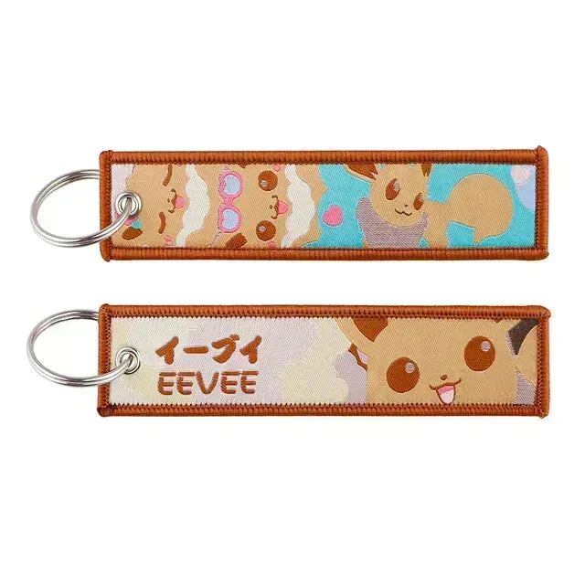 Pokémon Embroidered Tag Keychain