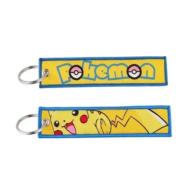 Pokémon Embroidered Tag Keychain