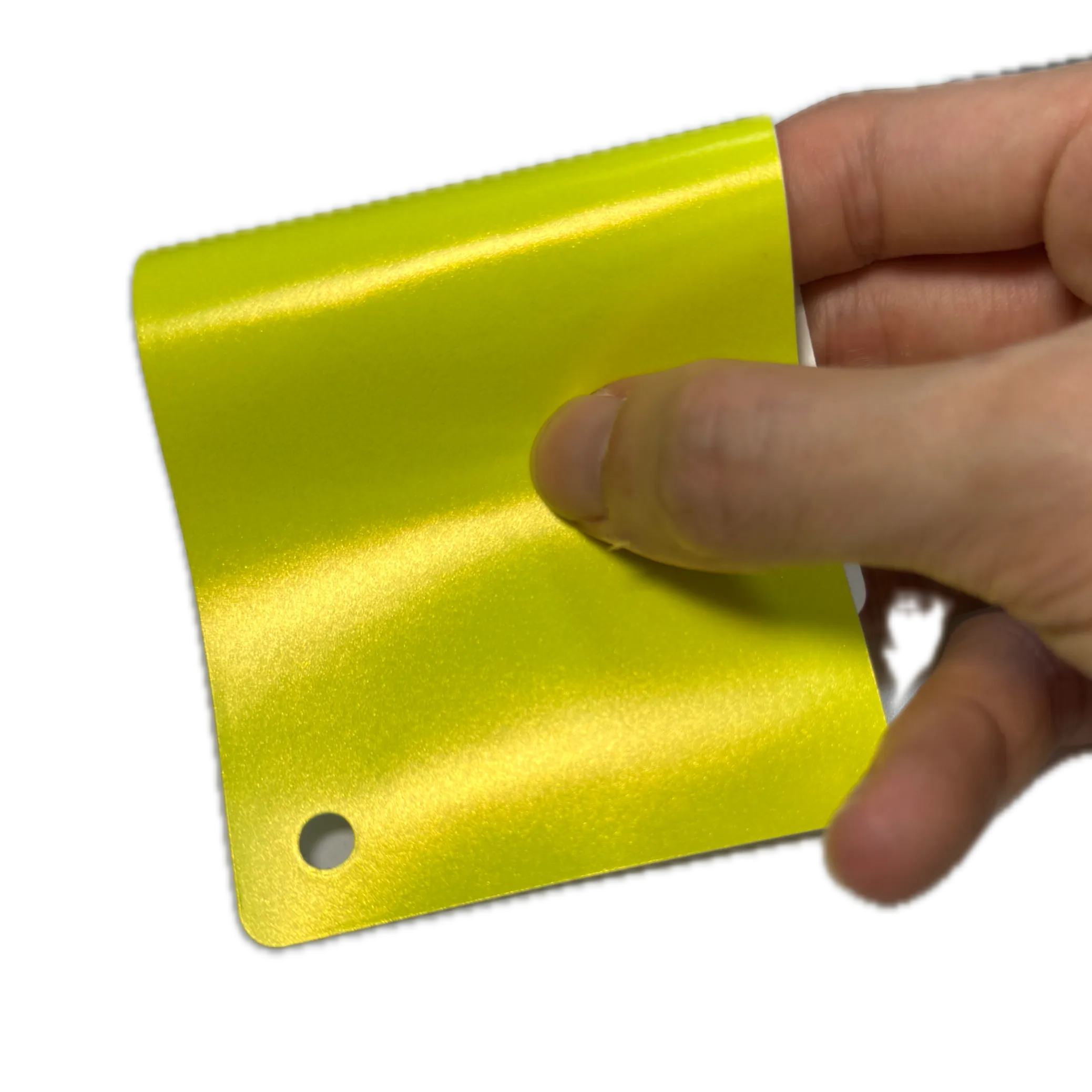 Satin Metallic Neon Yellow Vinyl Wrap