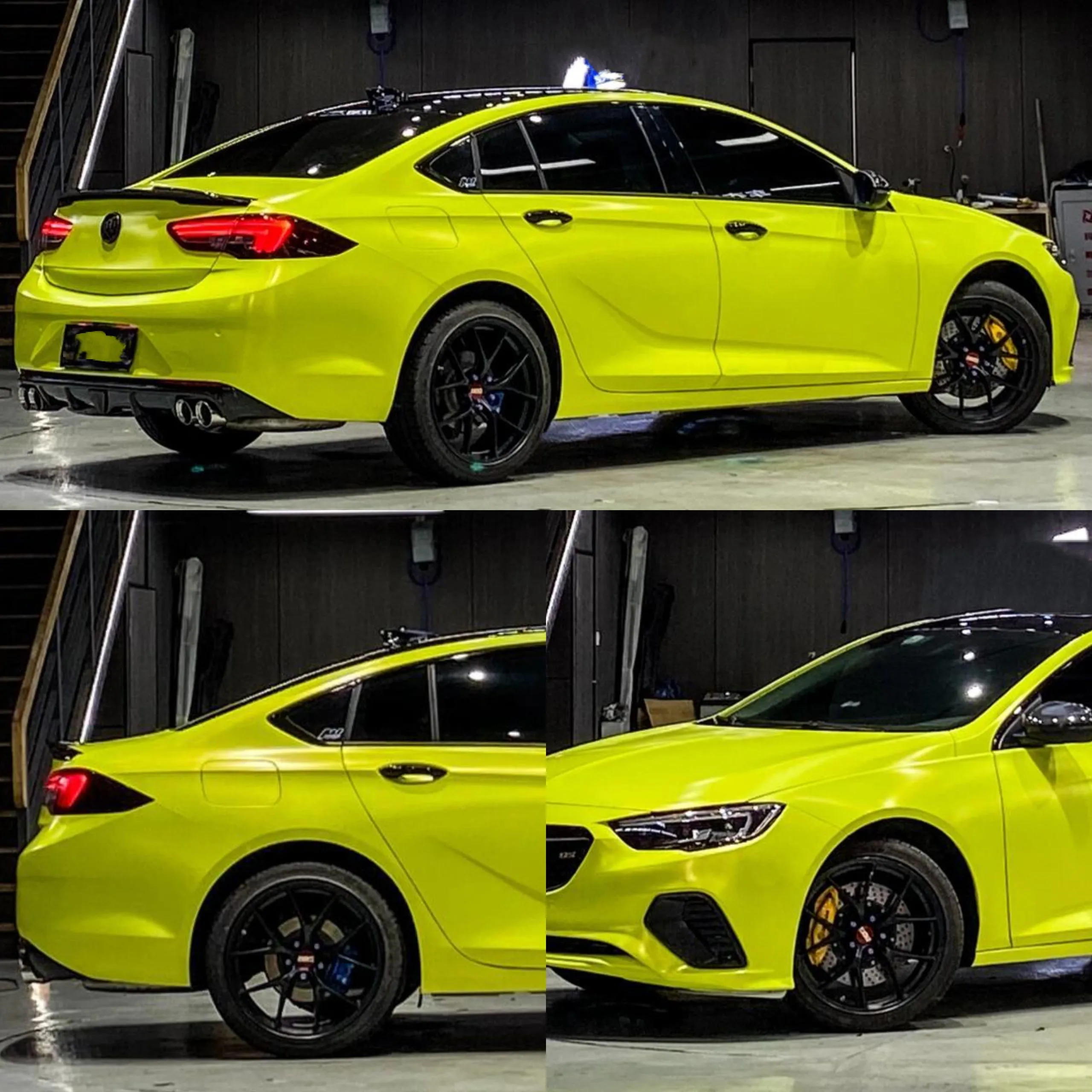 Satin Metallic Neon Yellow Vinyl Wrap