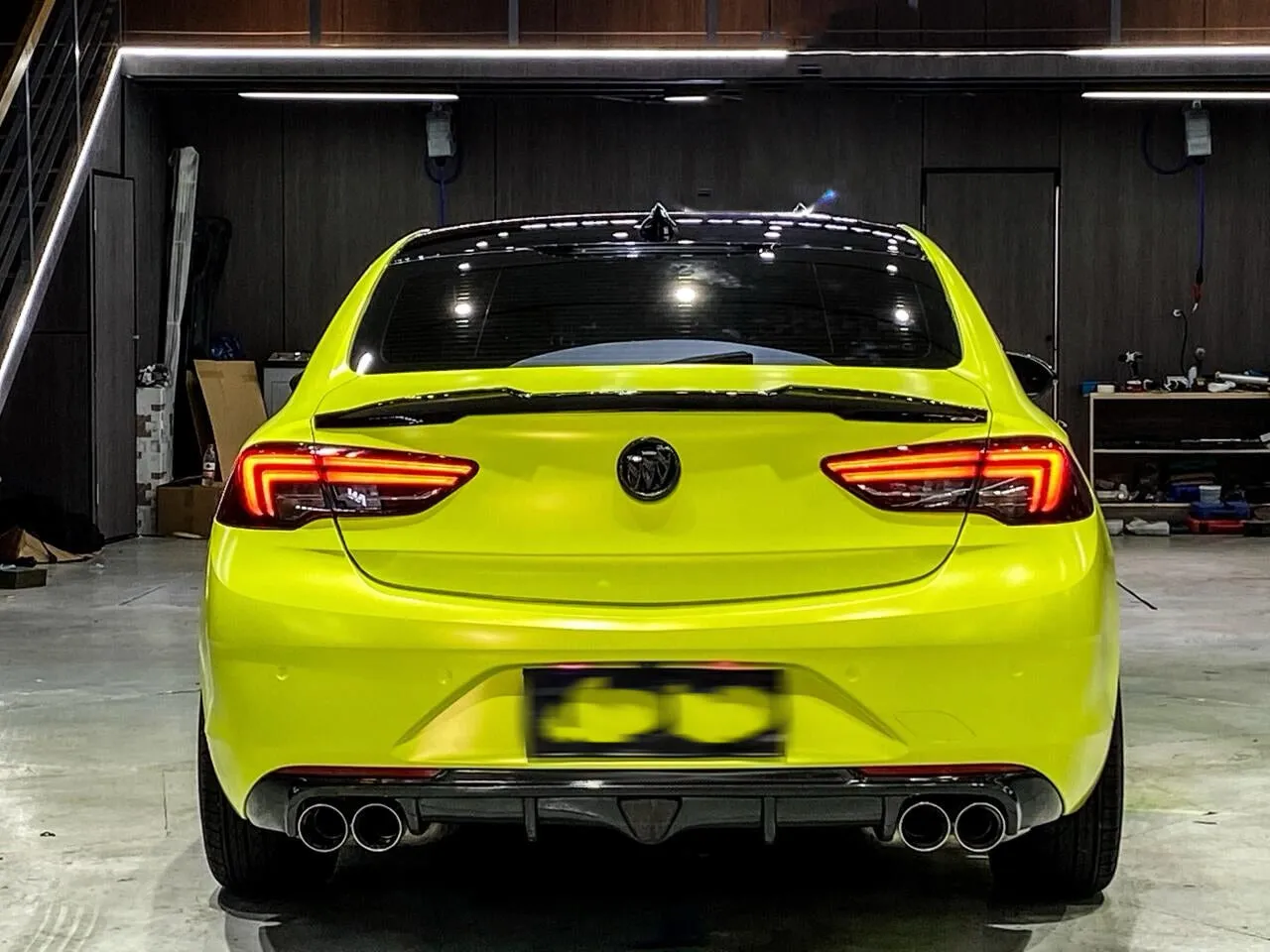 Satin Metallic Neon Yellow Vinyl Wrap
