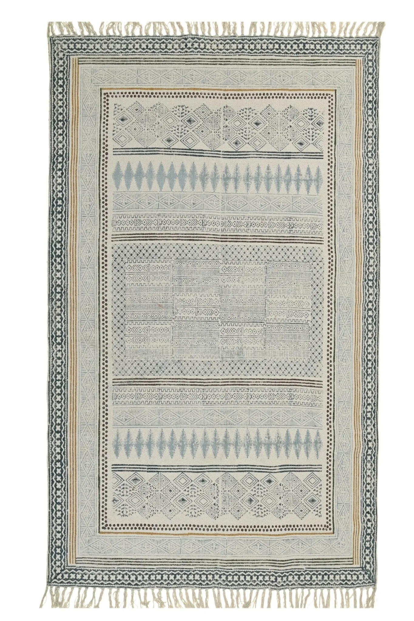 SNOWDROP  - BLOCK PRINTED RUG