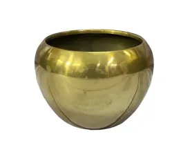 THE UNIQUE DESIGNS Cast Iron Metal Flower vase for Home Decor/Living Room/Central Side Table Vintage Antique Decor (Pack of 1, Gold)