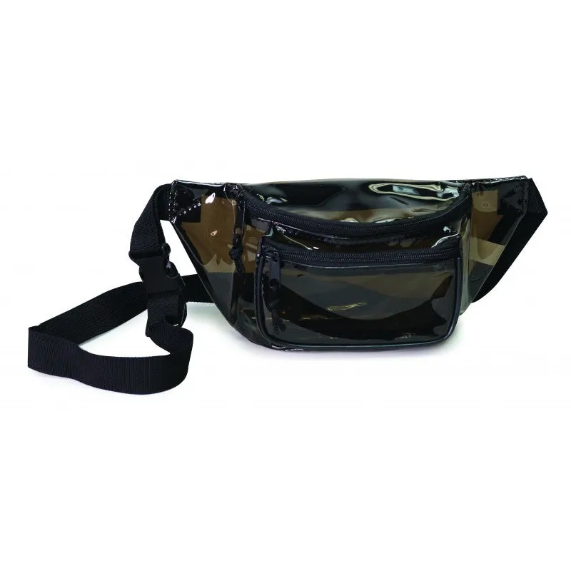 Three Zipper Clear Fanny Pack