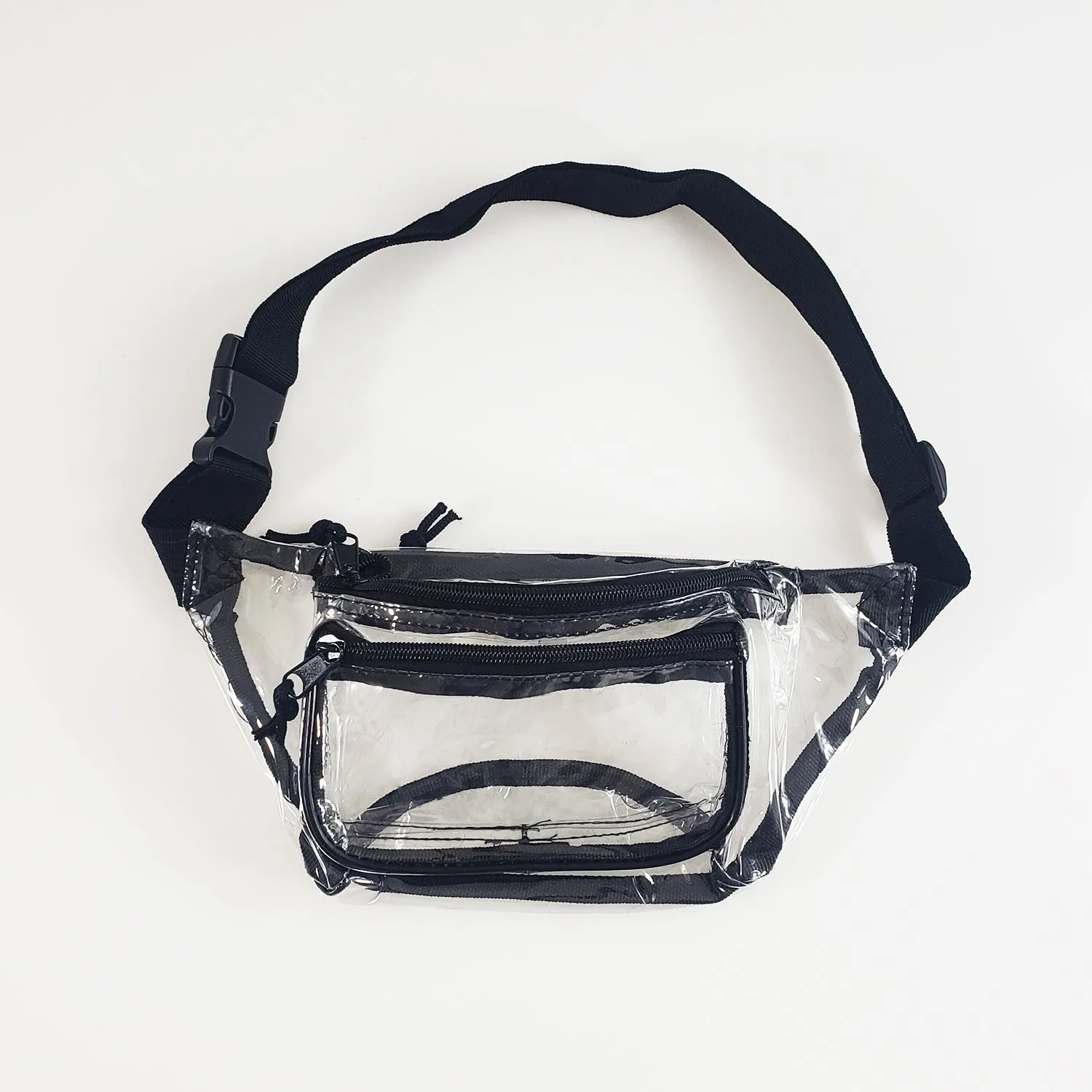 Three Zipper Clear Fanny Pack
