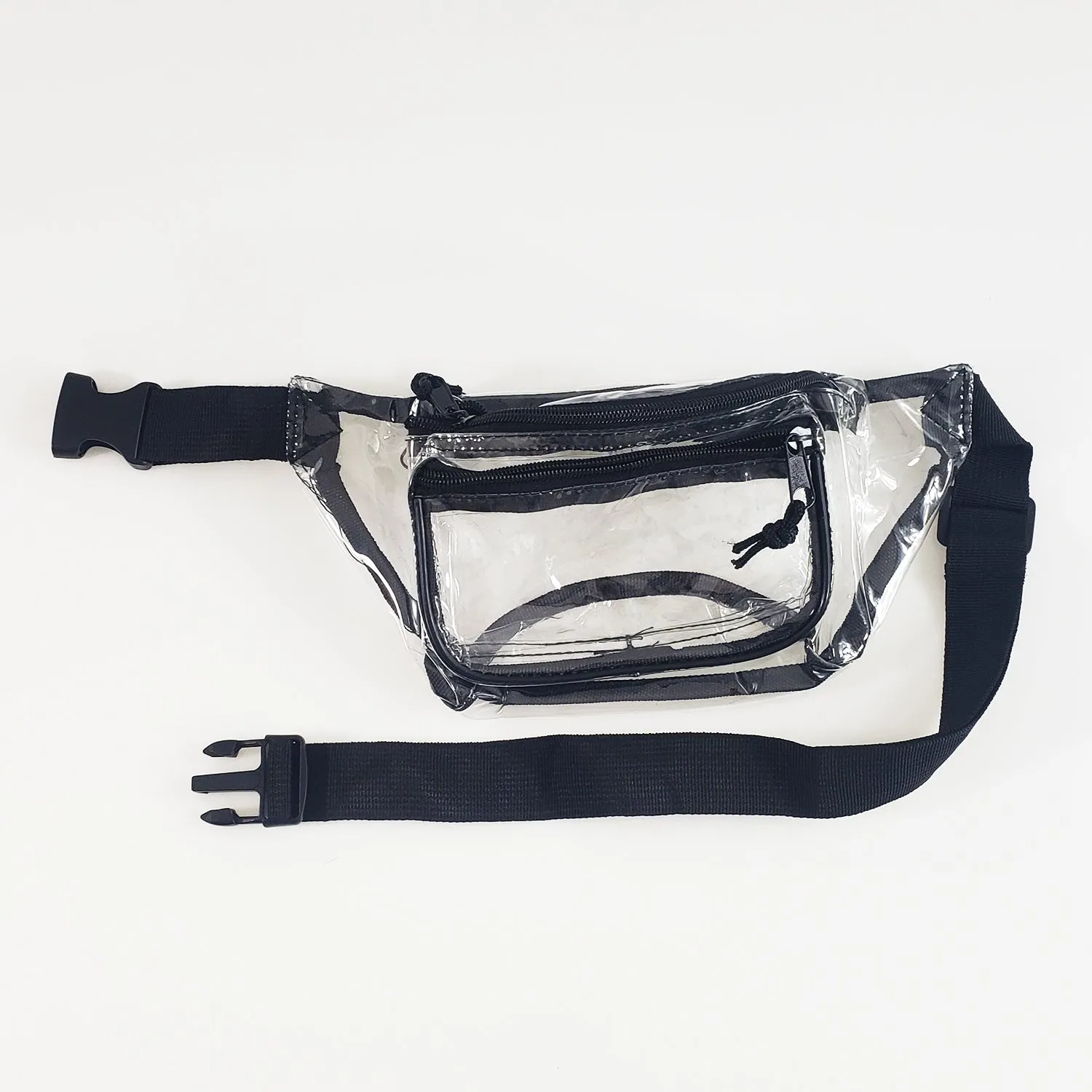 Three Zipper Clear Fanny Pack
