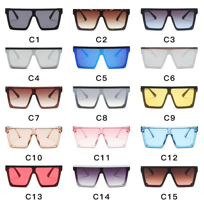 Vintage Luxury Brand Square Sunglasses