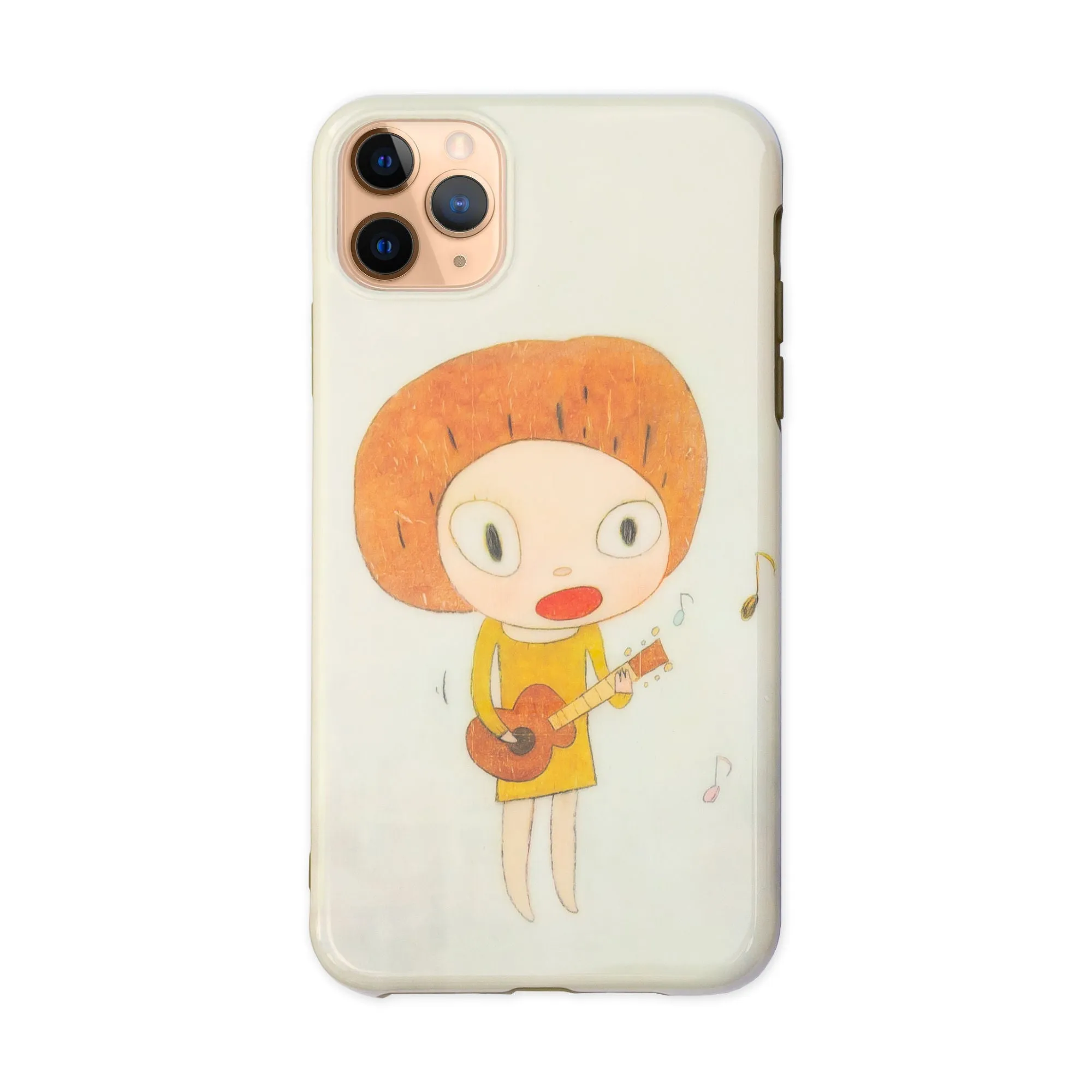 Yoshitomo Nara 2020 mobile case for iPhone 11 Pro Max, Guitar Girl/Cheer up! YOSHINO!