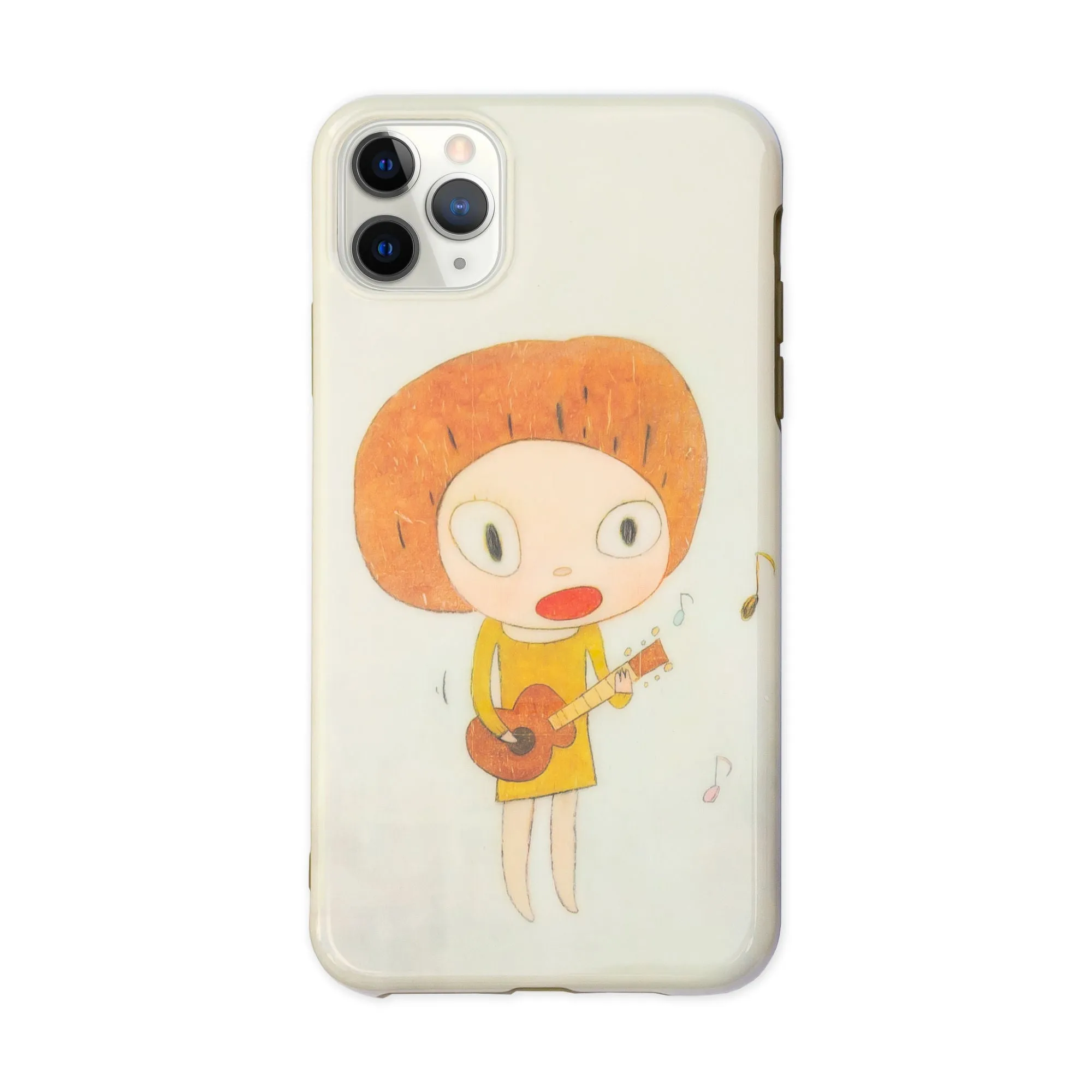 Yoshitomo Nara 2020 mobile case for iPhone 11 Pro Max, Guitar Girl/Cheer up! YOSHINO!